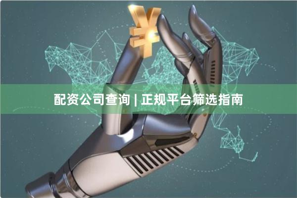 配资公司查询 | 正规平台筛选指南